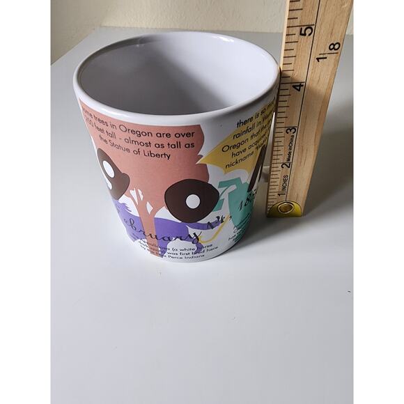 STARBUCKS 1997 States of Bean OREGON Collector's Series Large 20oz Coffee Mug - Picture 10 of 10